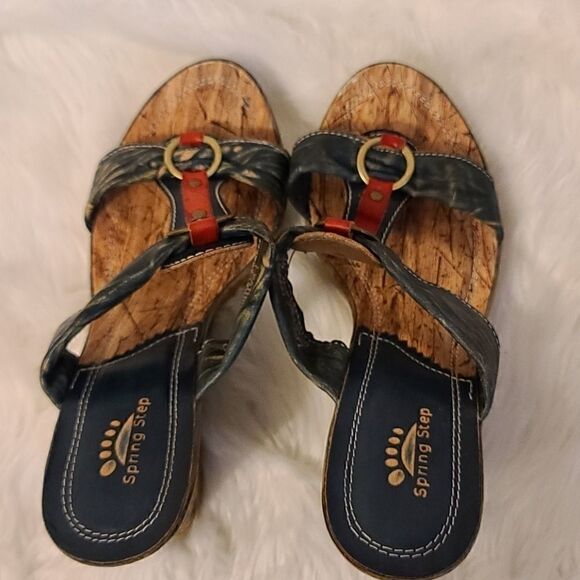 Spring step Genevieve distressed wedges - Picture 3 of 11